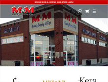 Tablet Screenshot of mmbeautysupply.com